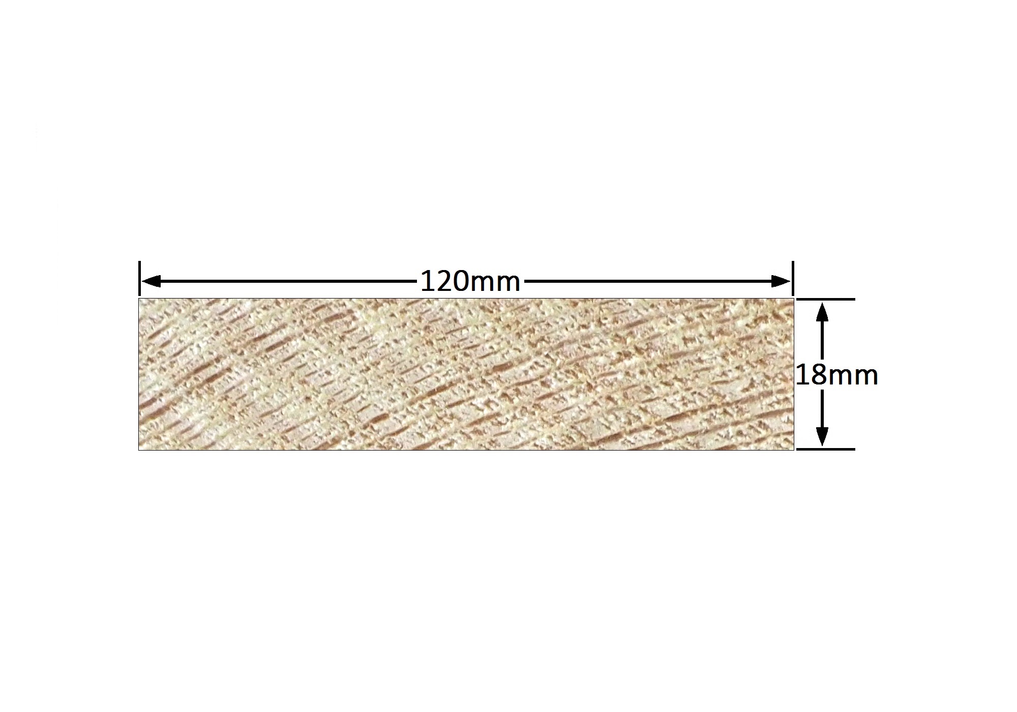 Vuren C 18x120 mm. geschaafd - L = 3,60