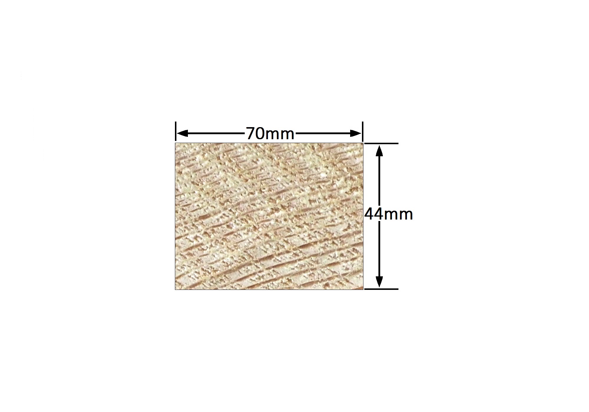 Vuren C 44x70 mm. geschaafd - L = 3,90