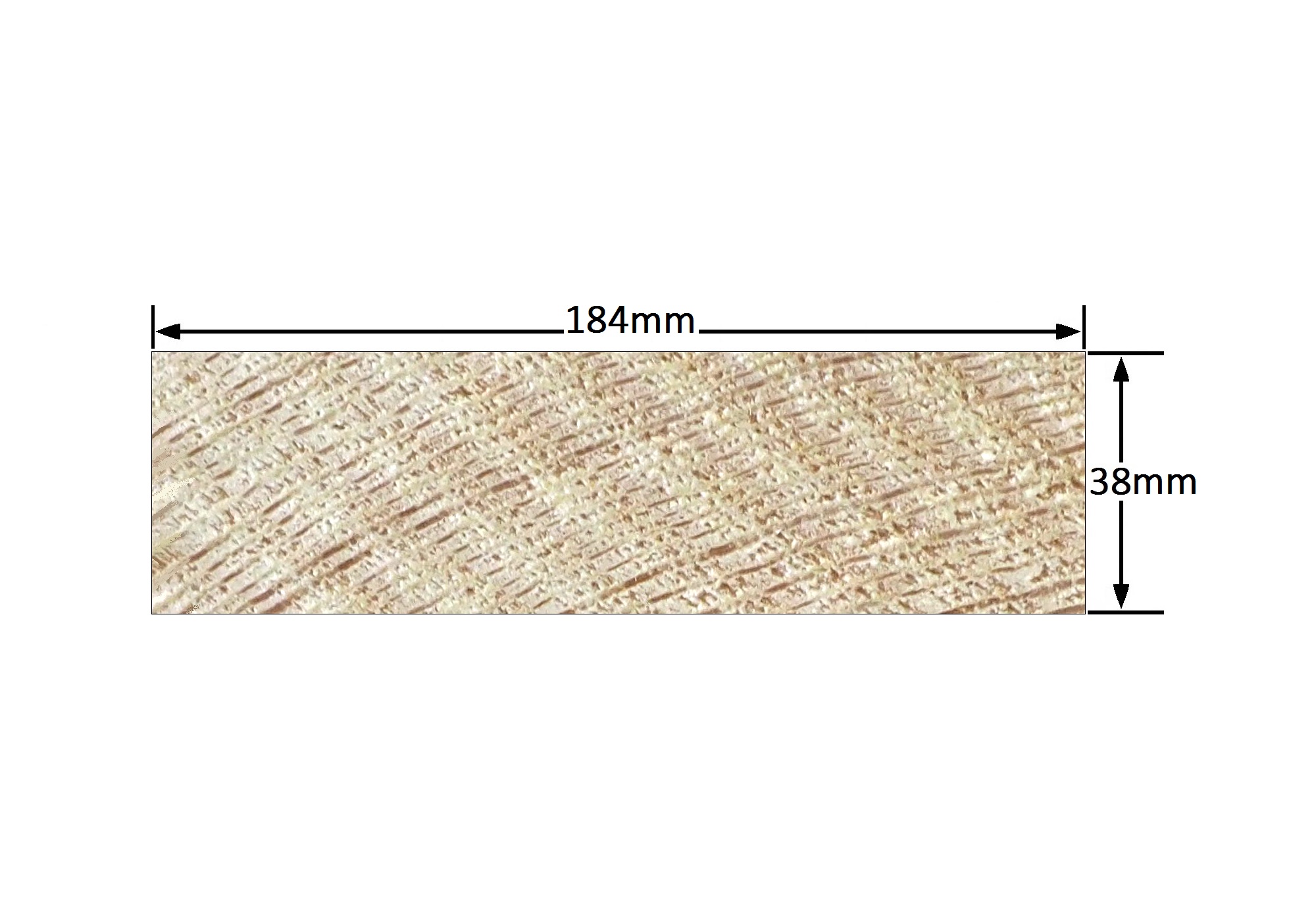 Vuren SLS 38x184 mm. geschaafd - Lengte = 4,80 mtr.