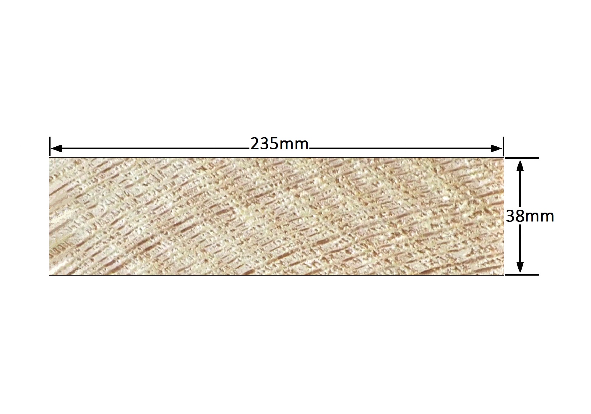 Vuren SLS 38x235 mm. geschaafd - L = 5,40