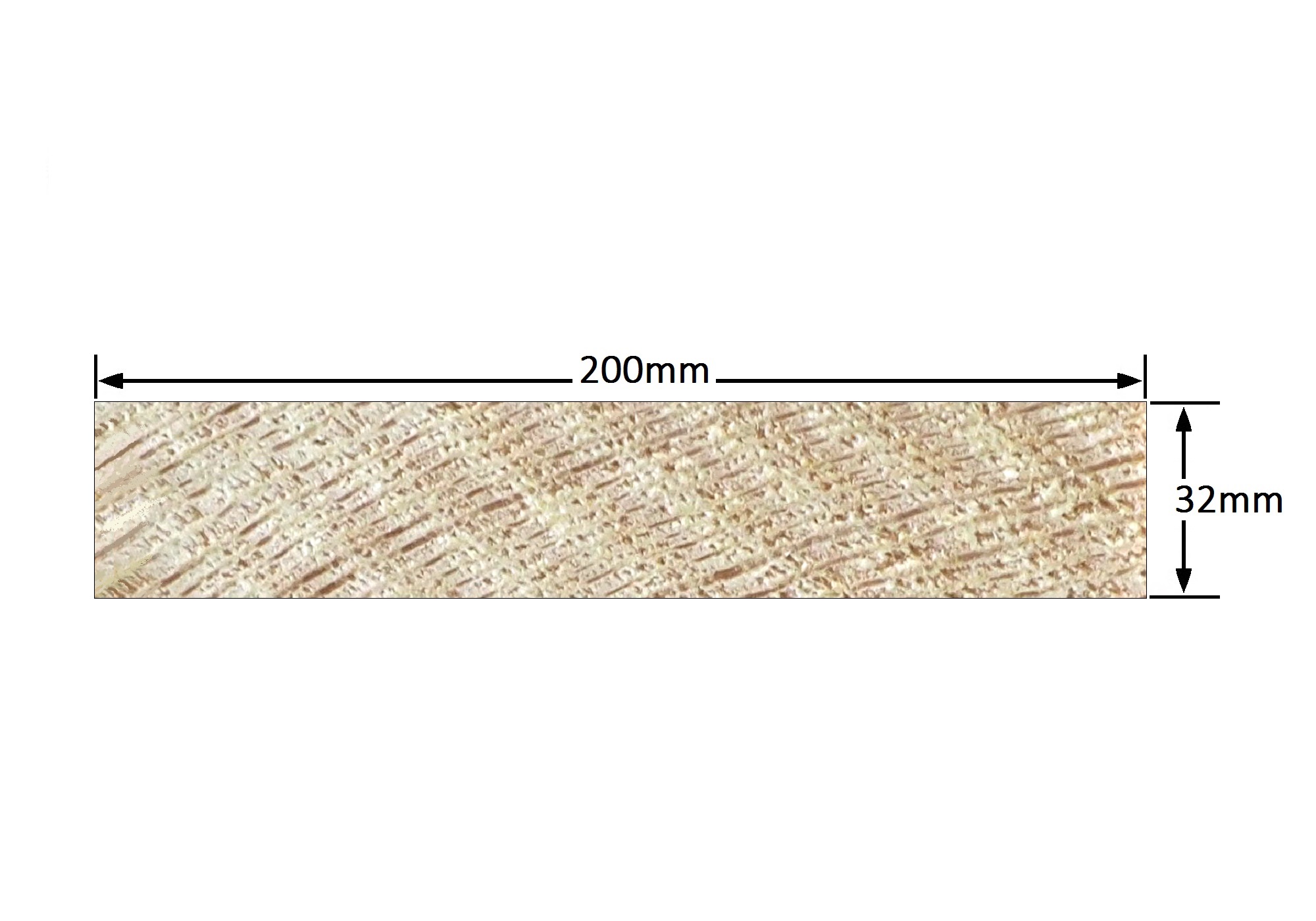 Vuren C 32x200 mm. ruw - L = 3,90